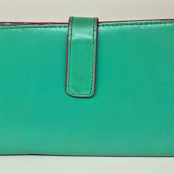Lodis Seafoam Green Audrey Continental Wallet - Picture 1 of 5